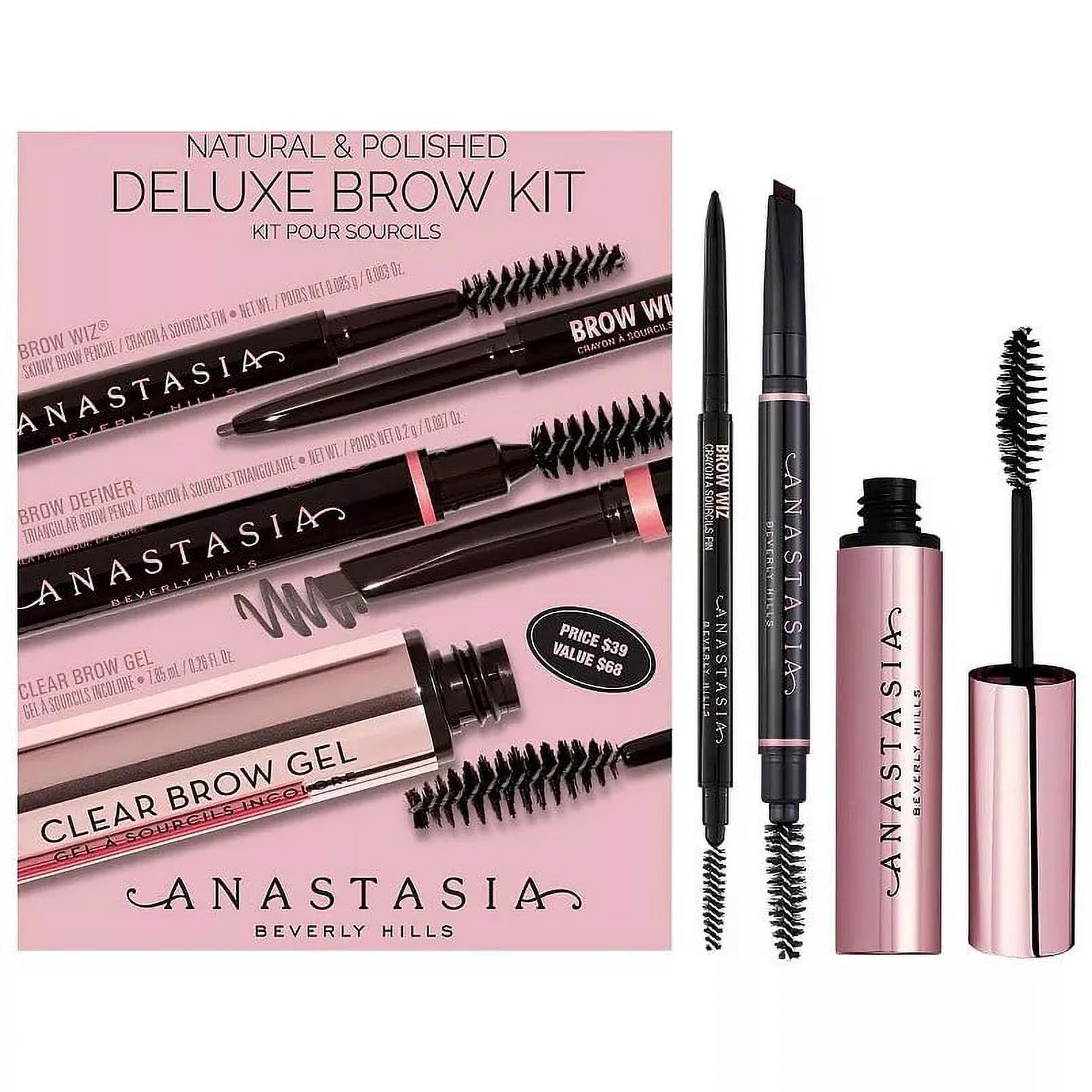 Anastasia Beverly Hills Natural & Polished Deluxe Brow Kit Ebony