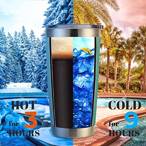 DOMICARE 20oz Stainless Steel Tumbler Bulk with Lid, Double Wall Vacuum Insulated Travel Mug, Powder Coated Coffee Cup, Powder Black, 8 Pack