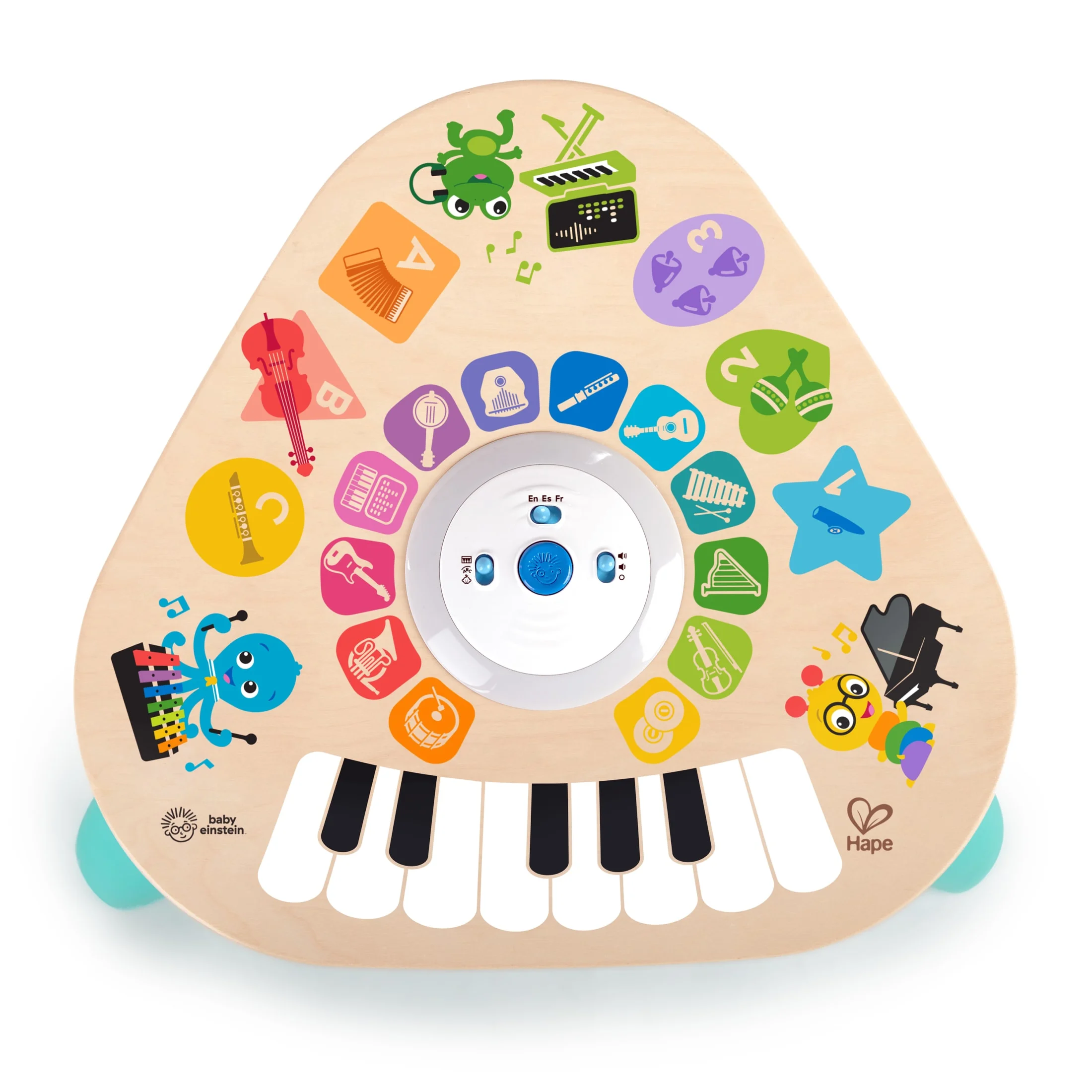 Baby Einstein Clever Composer Tune Table Magic Touch Electronic Wooden Activity Toddler and Baby Toy, Ages 6 months +