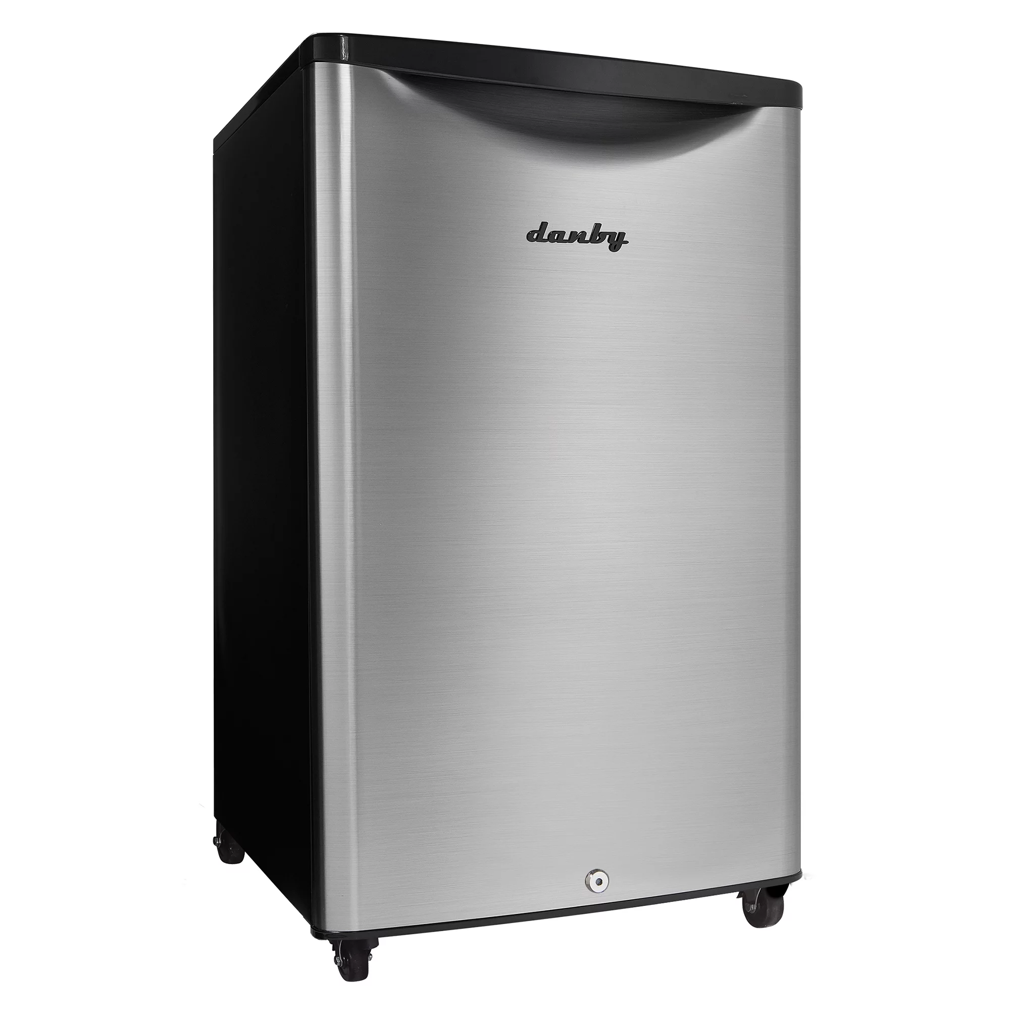 Danby 4.4 cu.ft. Small Indoor/Outdoor Compact Mini Refrigerator, Stainless Steel