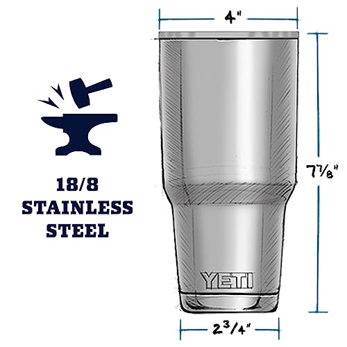 YETI Rambler 30 oz Stainless Steel Vacuum Insulated Tumbler w/MagSlider Lid, Black