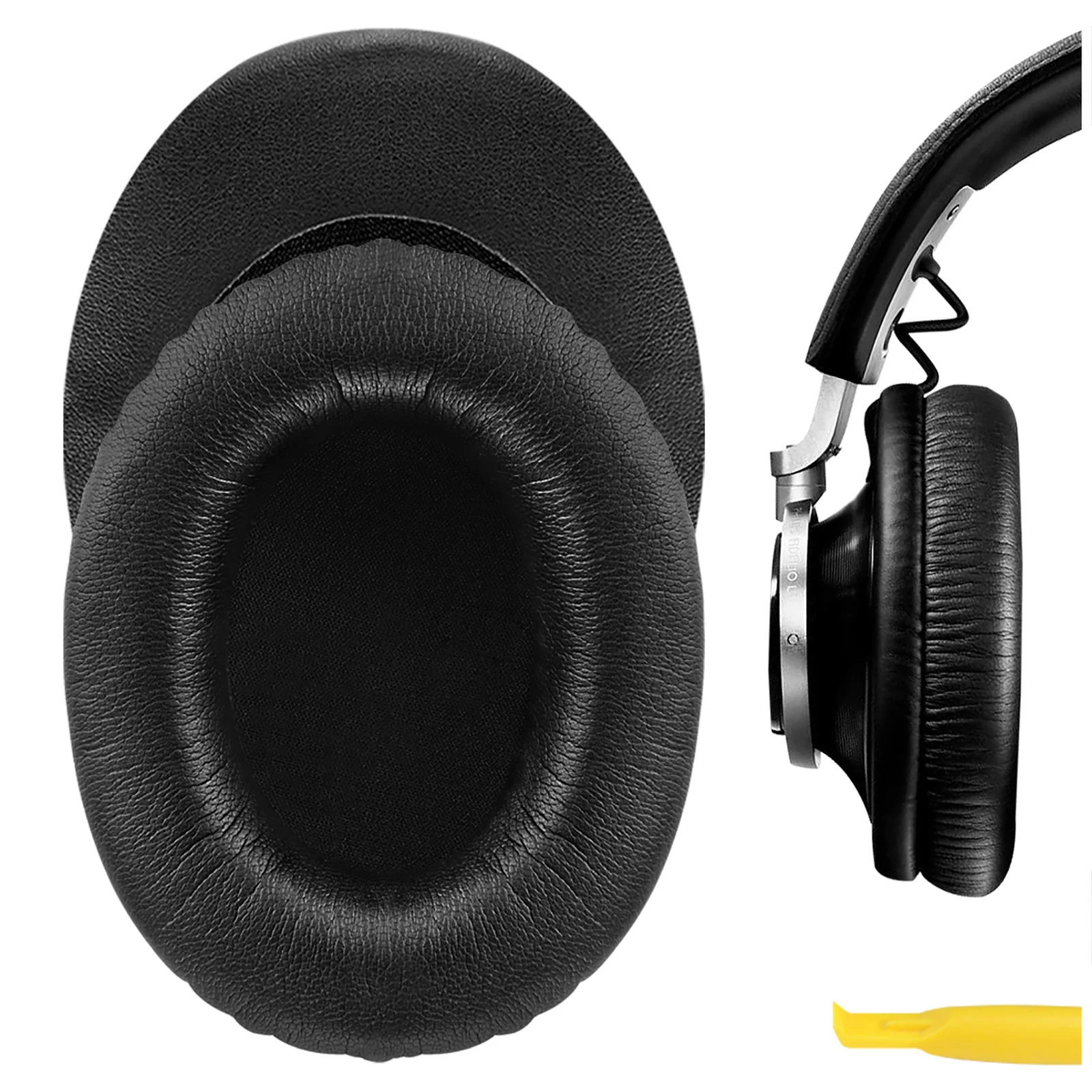 Geekria QuickFit Replacement Ear Pads for Philips L1, L2, L2BO Fidelio Headphones Ear Cushions, Headset Earpads, Ear Cups Cover Repair Parts (Black)