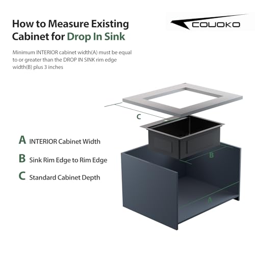 25 Inch Utility Laundry Sink Drop In 16 Gauge Stainless Steel Single Bowl Laundry Room Sink Laundry & Utility Room Kitchen Sinks 25