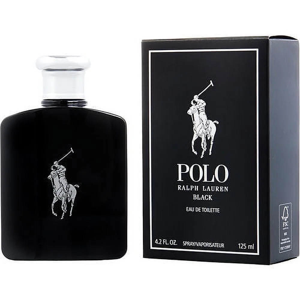 POLO BLACK by Ralph Lauren EDT Spray 4.2 oz - Bold & Sophisticated