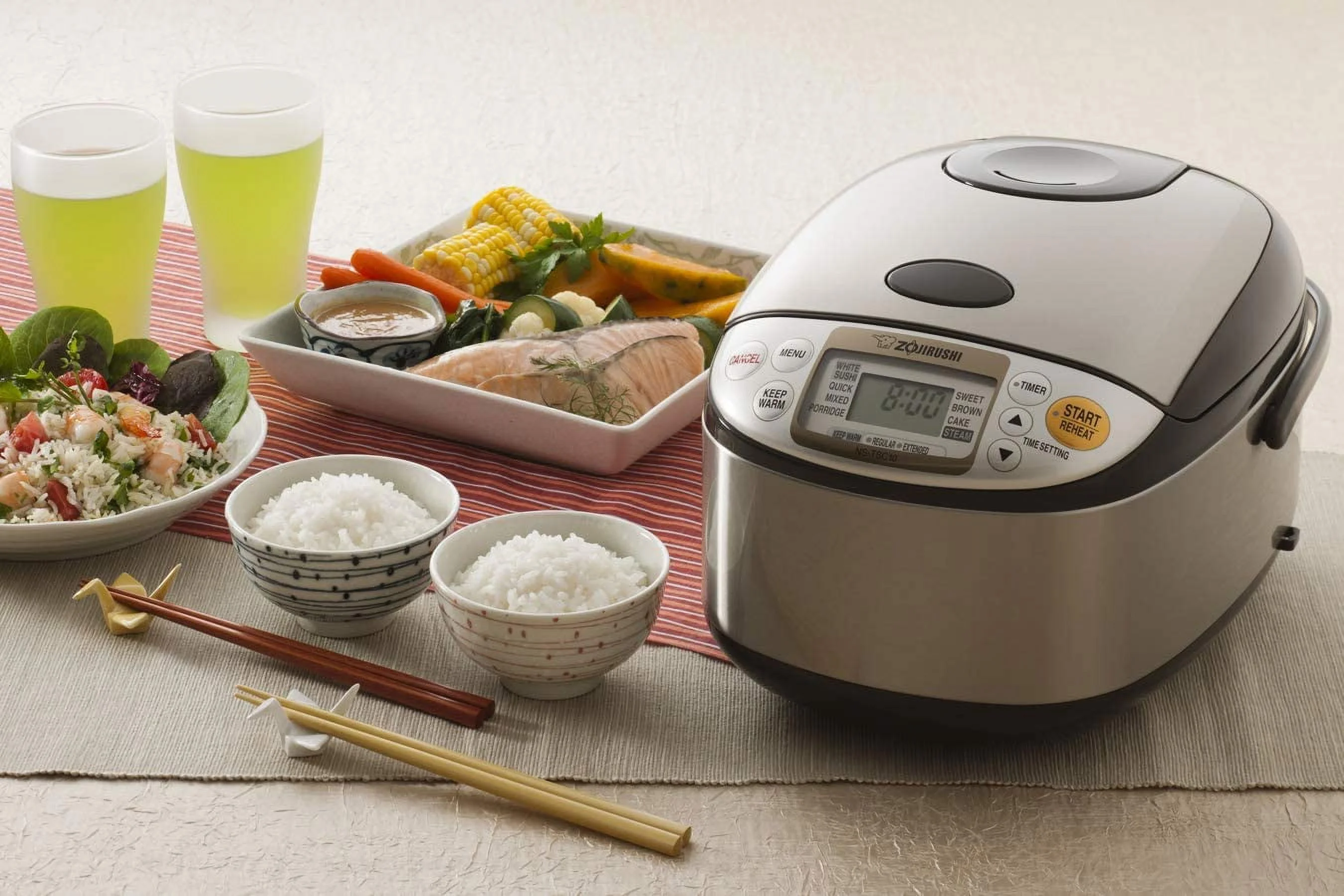 Zojirushi NS-TSC10 5-1/2-Cup (Uncooked) Micom Rice Cooker and Warmer  1.0-Liter