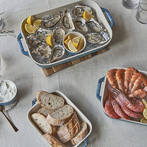 Staub Ceramic Baking Dish Set, 3pc, Dark Blue