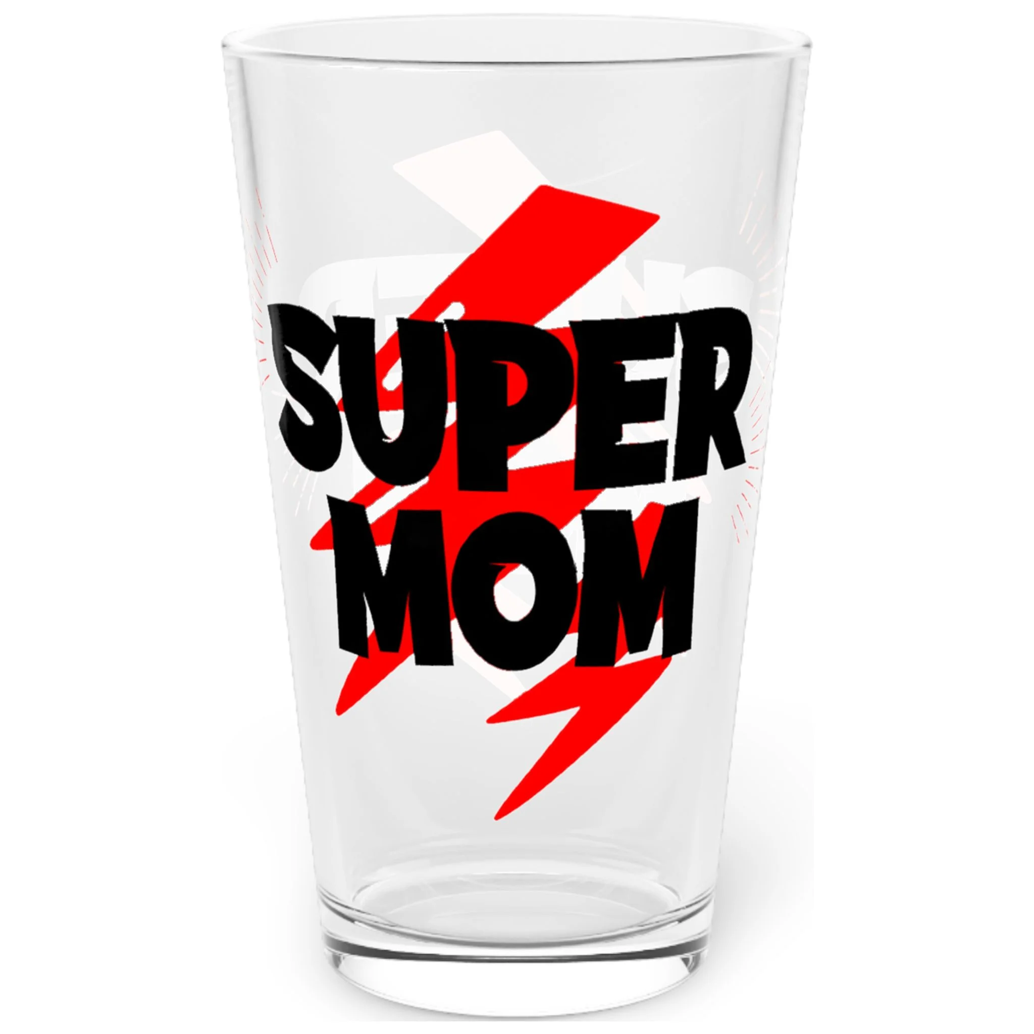 Super Mom Pint Glass, 16oz