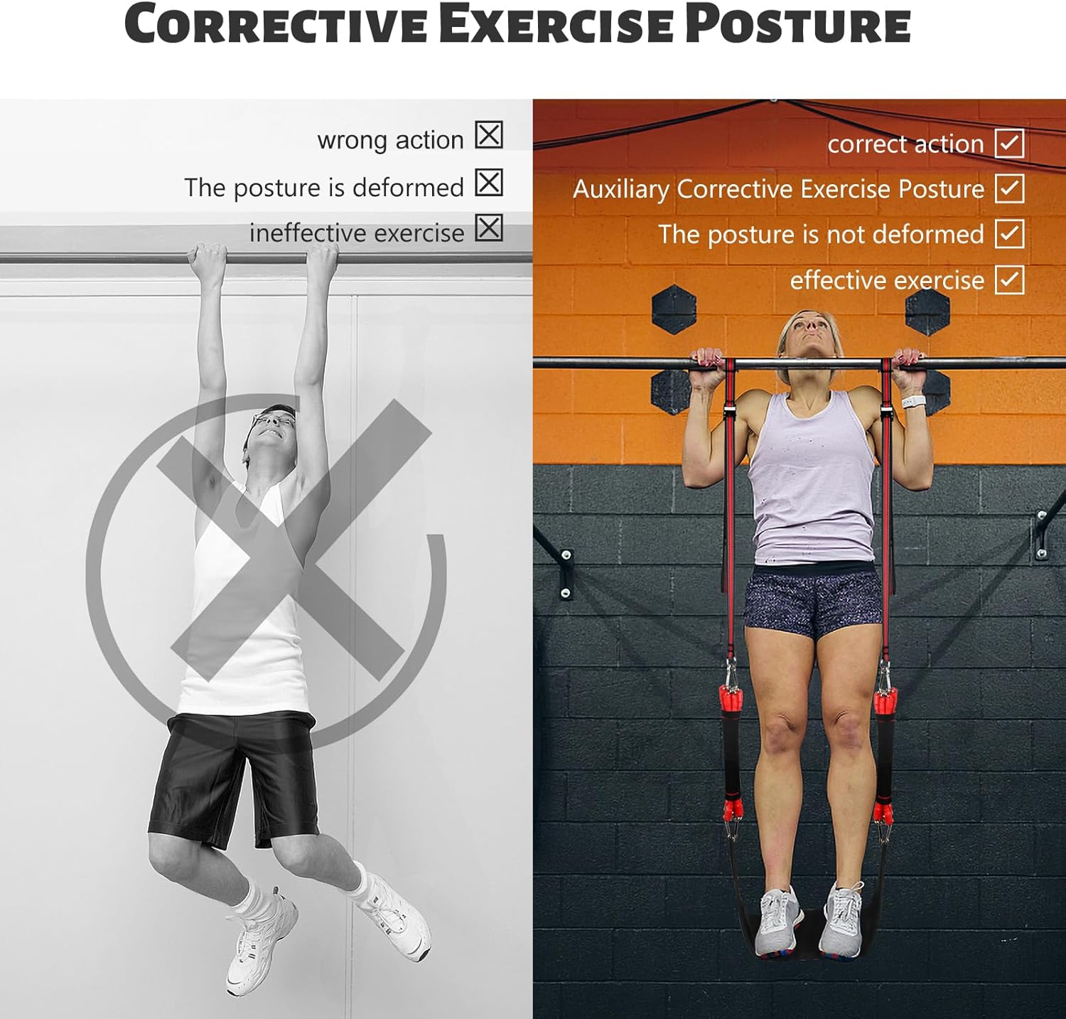 Pull up Assistance Bands - 660LBS Heavy Duty Pull-up Assist Band Set, Adjustable Chin Up Resistance Bands with Fabric Rest for Men/Women Chin-up Workout, Body Stretching, Strength Training