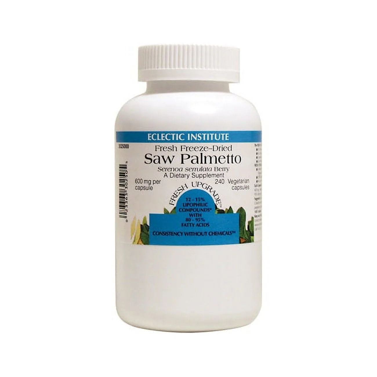 Eclectic Institute Saw Palmetto, 600 mg, 240 Veg Caps