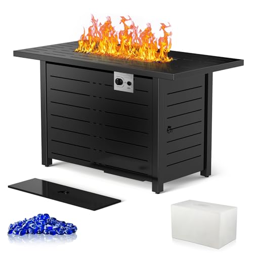 Xbeauty Fire Pit Propane Gas FirePit Table 43