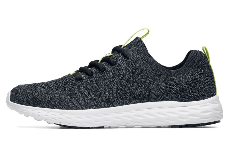 Shoes For Crews Everlight ECO, Women's Slip Resistant Work Shoes, Water Resistant, Black/Grey