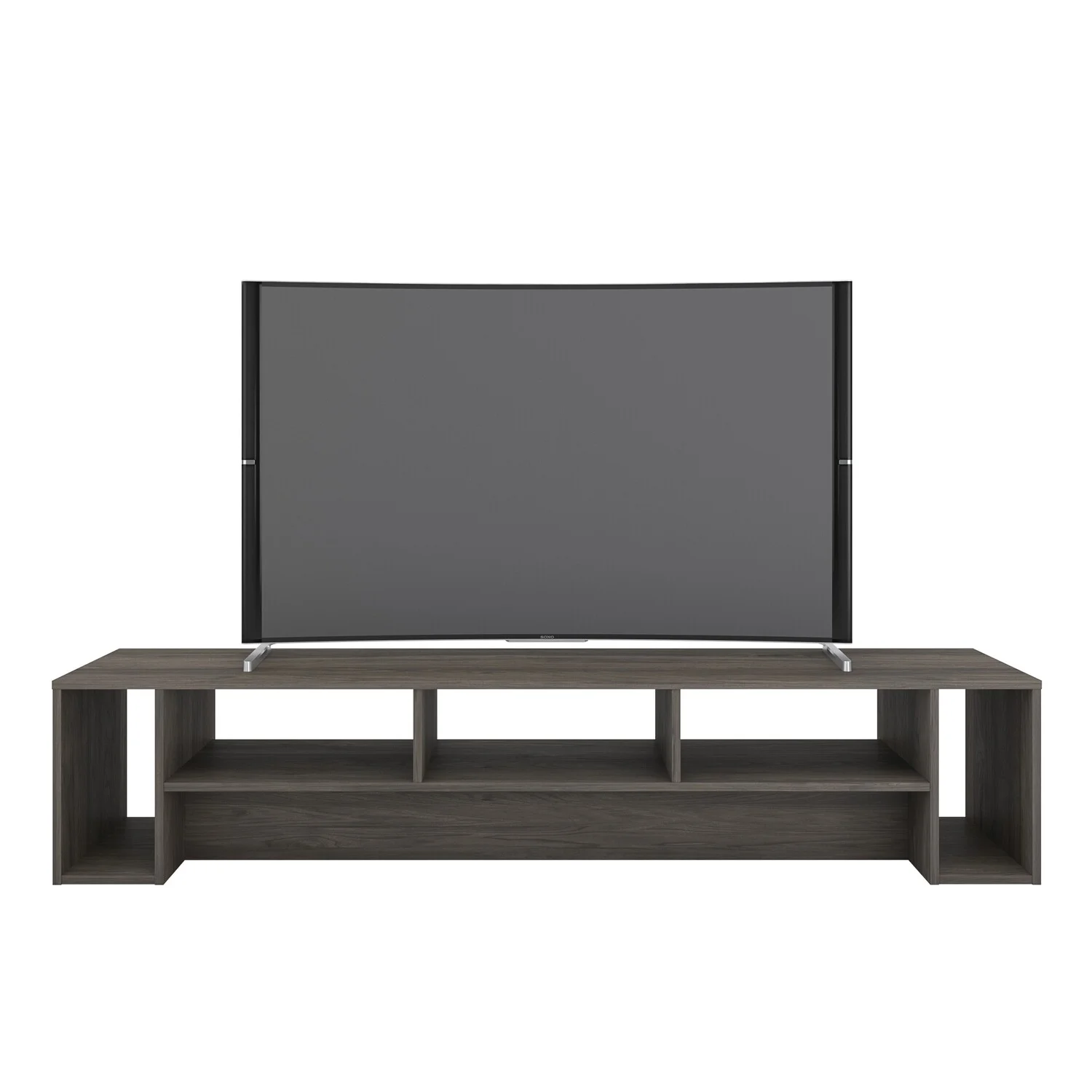 Nexera Rustik TV Stand for TVs up to 80 in., Bark Gray