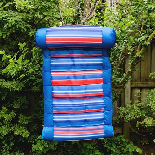 Big Joe Kona Hammock No Inflation Needed Pool Lounger with Headrest, Quick Draining Fabric, 4 feet Big