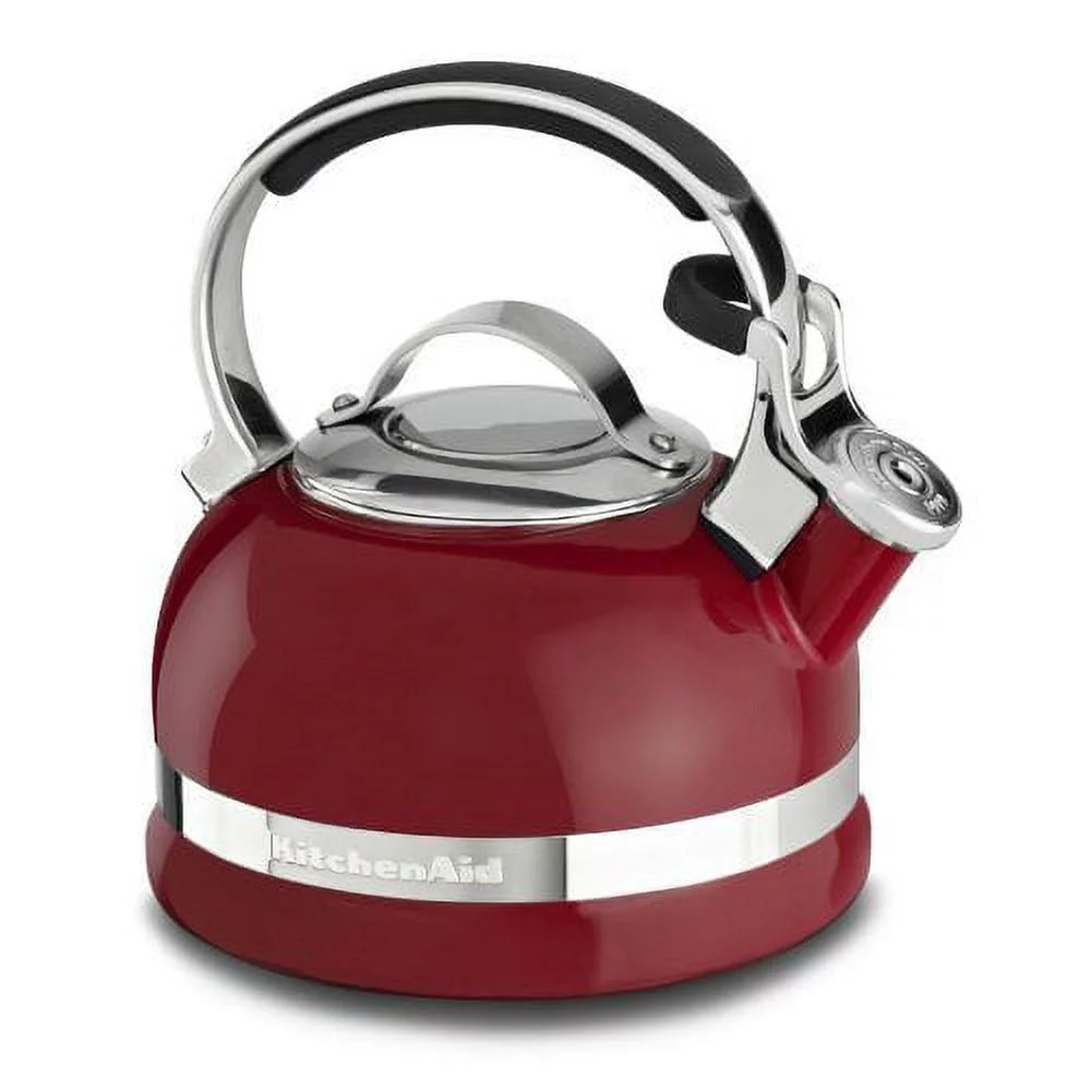 KitchenAid KTEN20SBER 2.0-Quart Kettle with Full Stainless Steel Handle and Trim Band - Empire Red