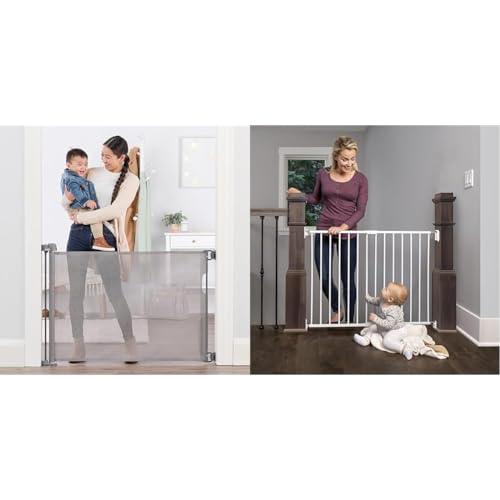 Regalo Extra Wide Retractable Baby Gate, Award Winning Brand, Expands up to 50