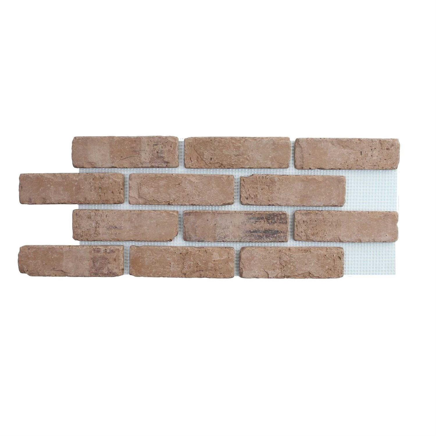 Old Mill Brick 28 in. x 0.5 in. Brickwebb Thin Brick Sheets