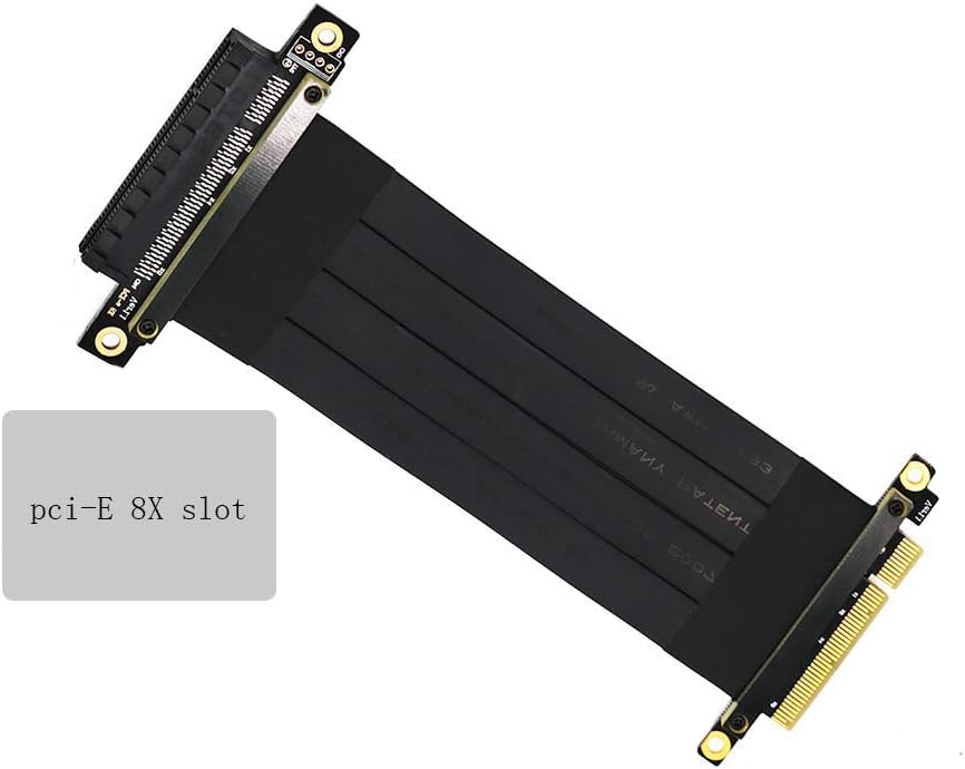 Pcie Extension Cable Pcie x16 Extension Cable PCIE Express3.0 16X Extension Cable pcie Riser (pcie 16X 180 Degree Cable 20cm)