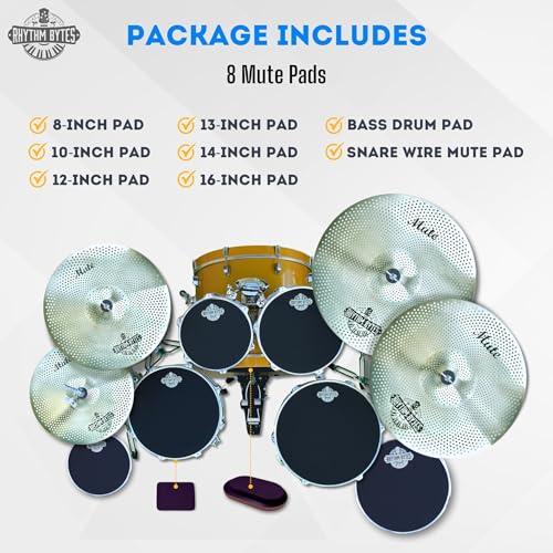 Groove Lite Cymbal Pack For Small Venues, Church, Weddings & Gigs | 7-Piece Drum Cymbal Set With Medium Noise & Premium Sound, 14