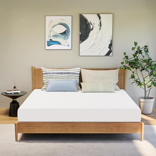 GAESTE 8 Inch Full Cooling Gel Memory Foam Mattress for Cool Sleep Medium Firm CertiPUR-US Certified Foam, Mattress in a Box Pressure Relief Removable Cover No Fiberglass (Full, 8 in)