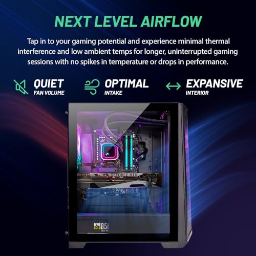 Skytech King 95 Gaming PC Desktop, Ryzen 7 9700X 3.8 GHz (5.5GHz Turbo Boost), NVIDIA RTX 5070 12GB GDDR7, 1TB Gen4 SSD, 32GB DDR5 RAM 6000 RGB, 850W Gold PSU, 360mm ARGB AIO, Wi-Fi, Win 11 Home