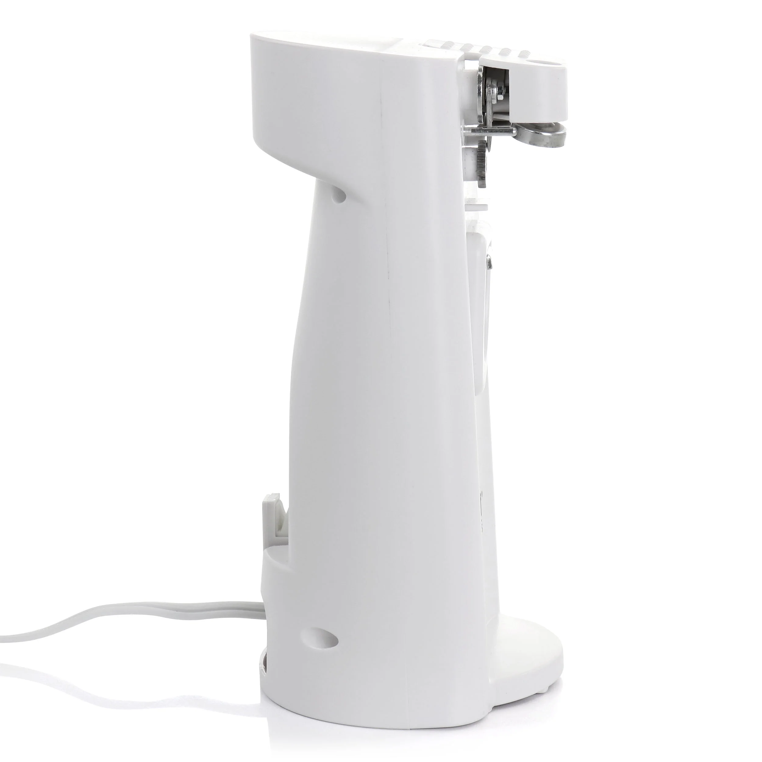 Better Chef Deluxe Electric Can Opener with Built in Knife Sharpener and Bottle Opener in White