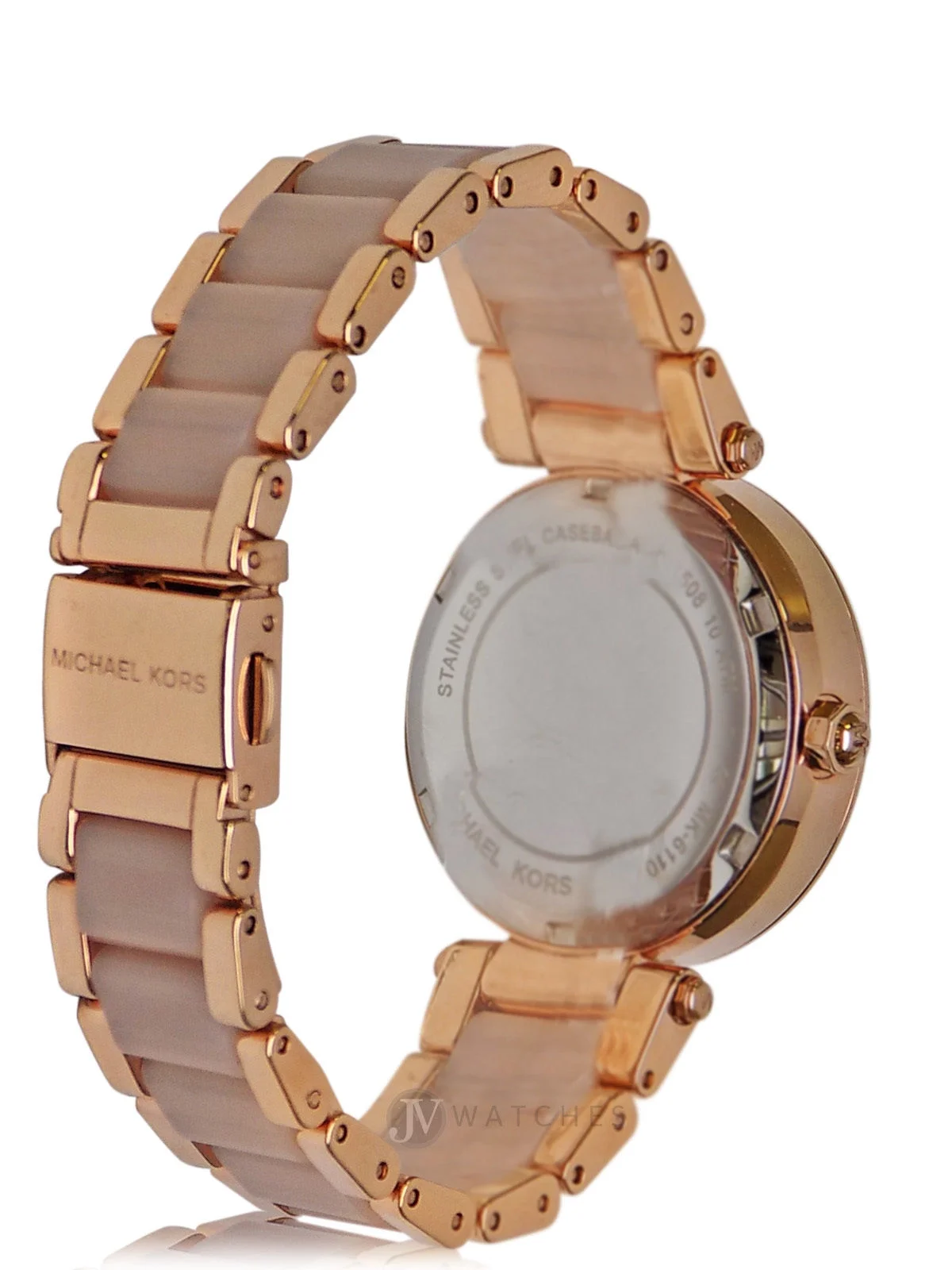 MK6110 Chronograph Mini Parker Blush and Rose Gold-Tone Stainless Steel Watch