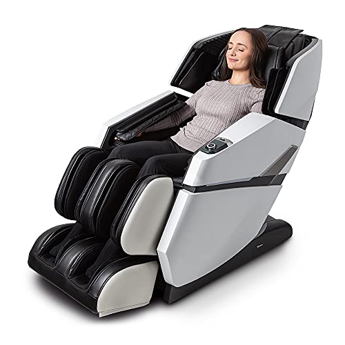 Osaki Titan Summit Flex | Gray | SL-Track Zero Gravity Full Body Massage Chair | Body Scanning | Lumbar and Calf Heating | Bluetooth Speaker | Space Saving | Full Body Airbag Compression