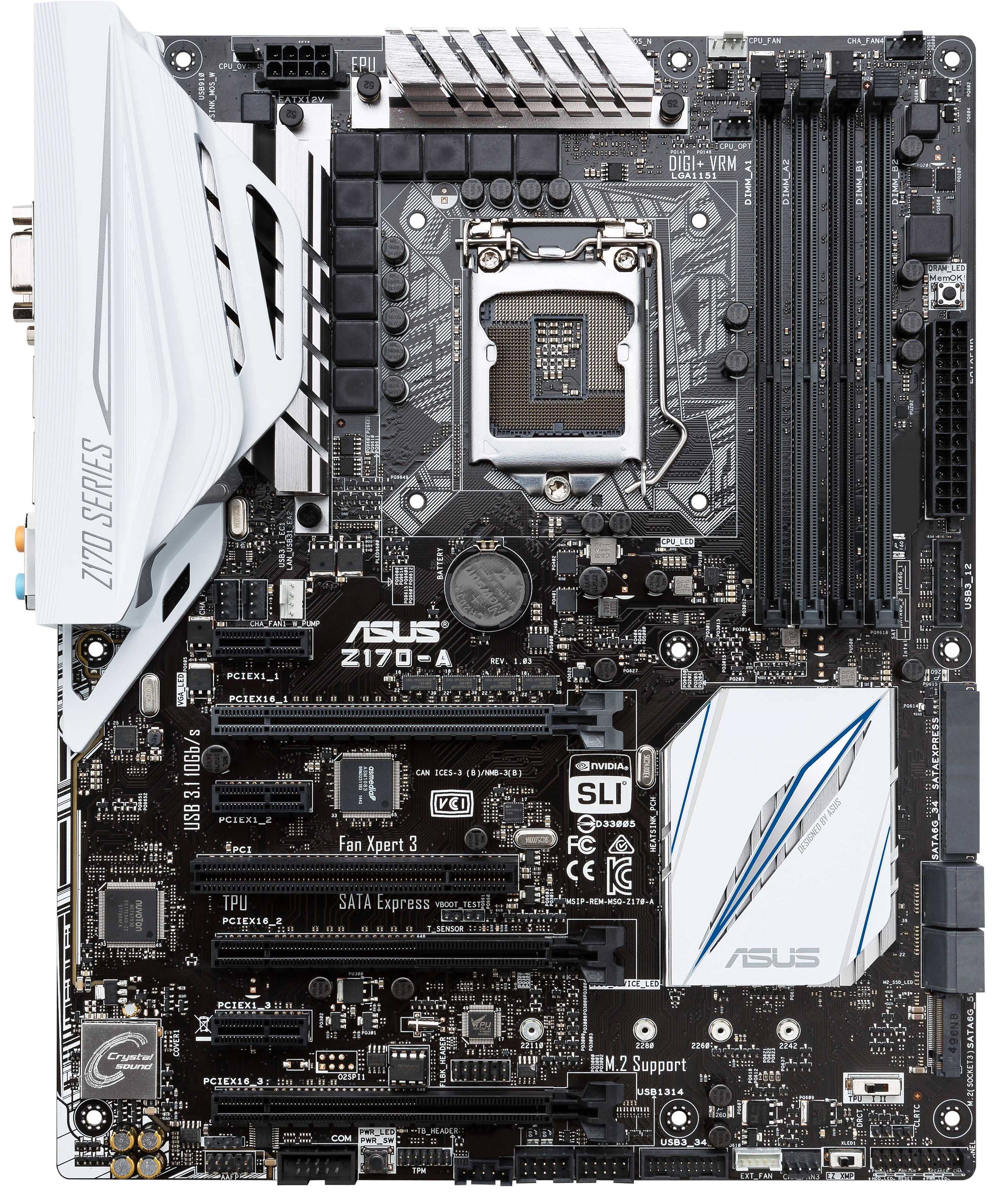 Asus Z170-A Intel Z170 LGA1151 ATX Motherboard