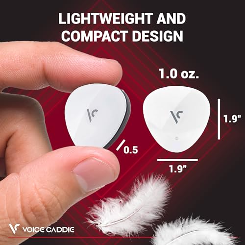 Voice Caddie VC4 Golf GPS Range Finder with Voice Output of Distance, Auto Slope, and Active Green Info on 40,000+ Courses - 8 Hours of Battery Life