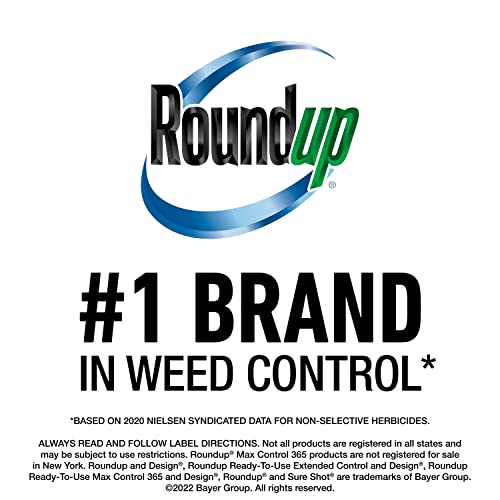 Roundup Concentrate Plus Weed and Grass Killer - Includes Easy Measure Cap, 64 oz.