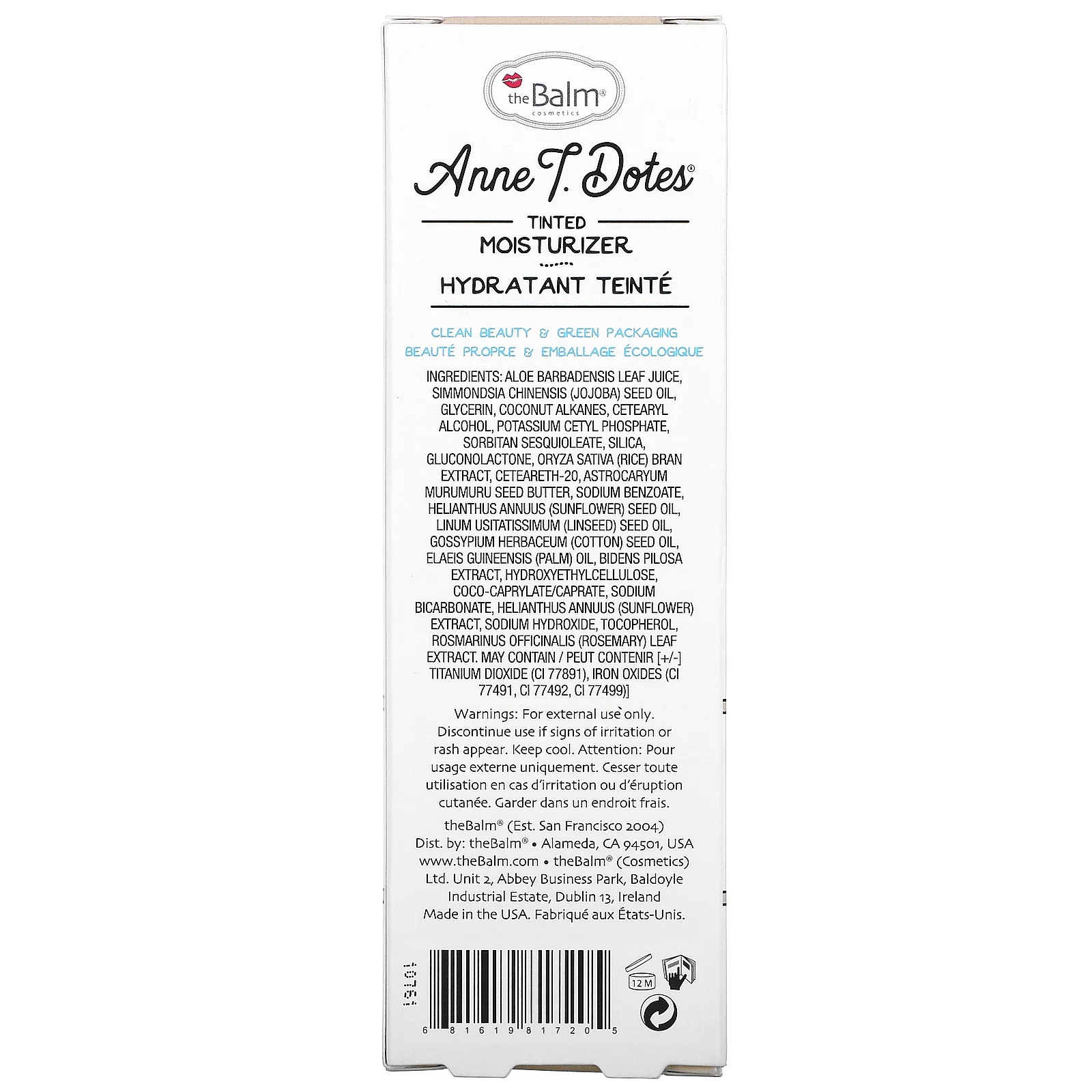TheBalm Anne T. Dotes Tinted Moisturizer - # 26 30ml/1oz