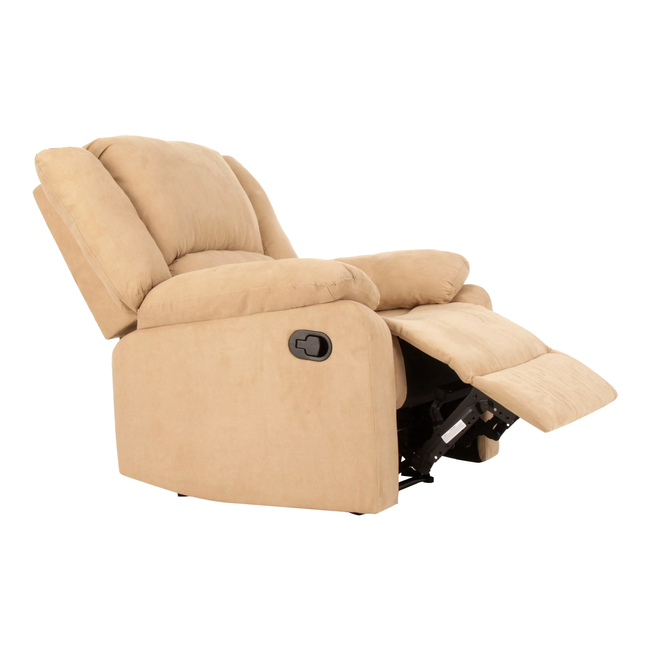 Relax-A-Lounger Dayton Recliner in Beige Microfiber Upholstery