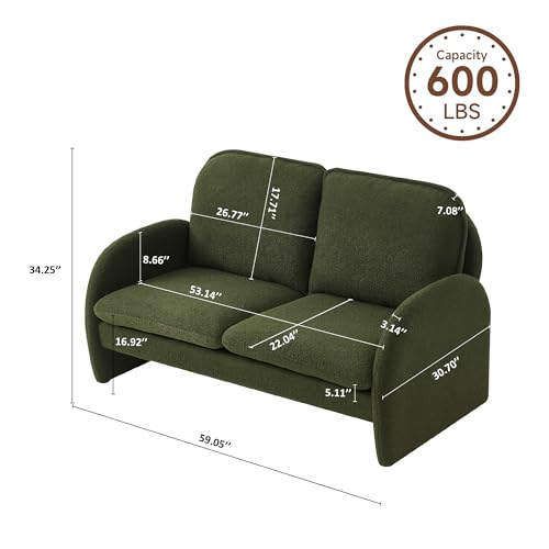 28.5 X 29.9'' Accent Chairs, Modern Sherpa Lamb Fabric Living Room Chair, Comfy Armed Chair Upholstered Armchair Leisure Single Sofa Chair for Bedroom, Office, Apartment and Living Room