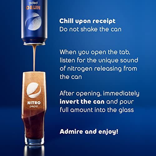 Pepsi Draft Cola, 13.65 Fl Oz Cans, Pack of 4