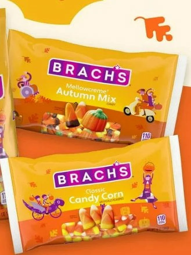 Brachs Classic Candy Corn and Autumn Party Mix Duo, 2 bags, 14 oz each