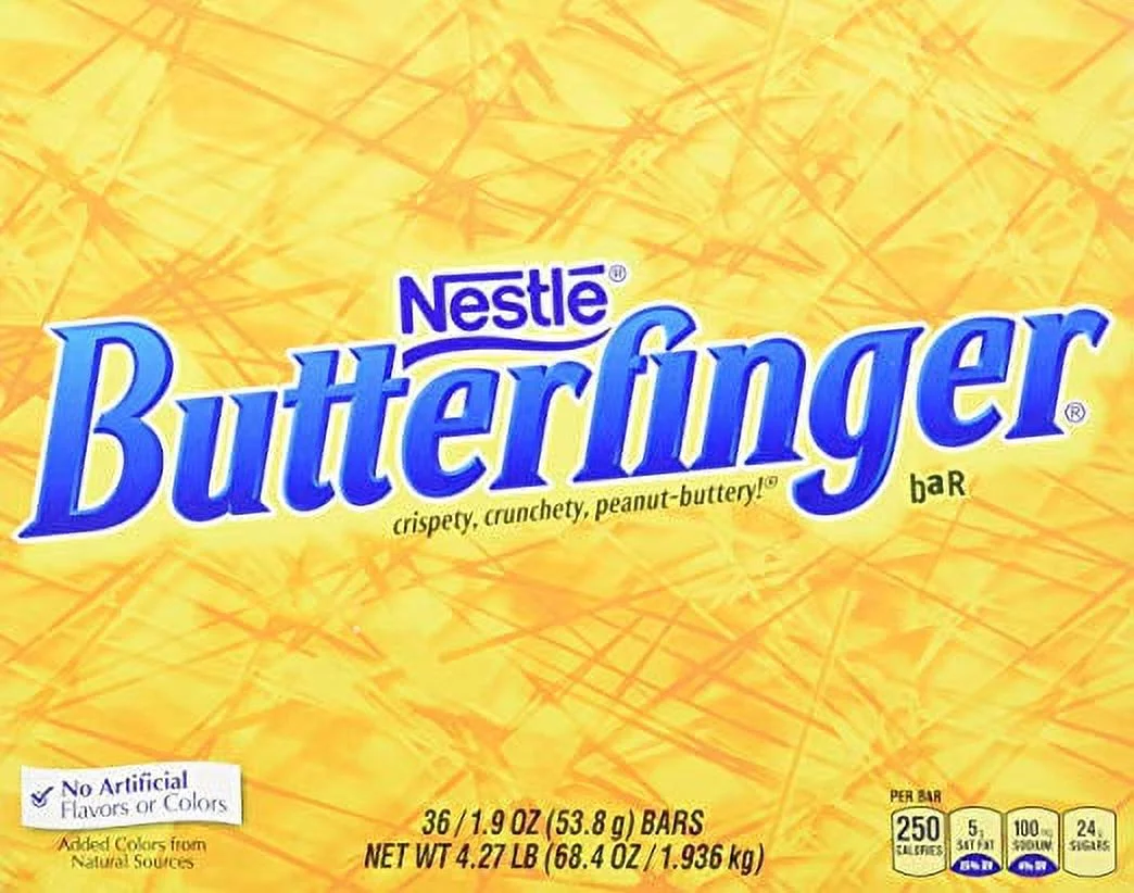Nestle Butterfinger  Candy Bar, 36 ea