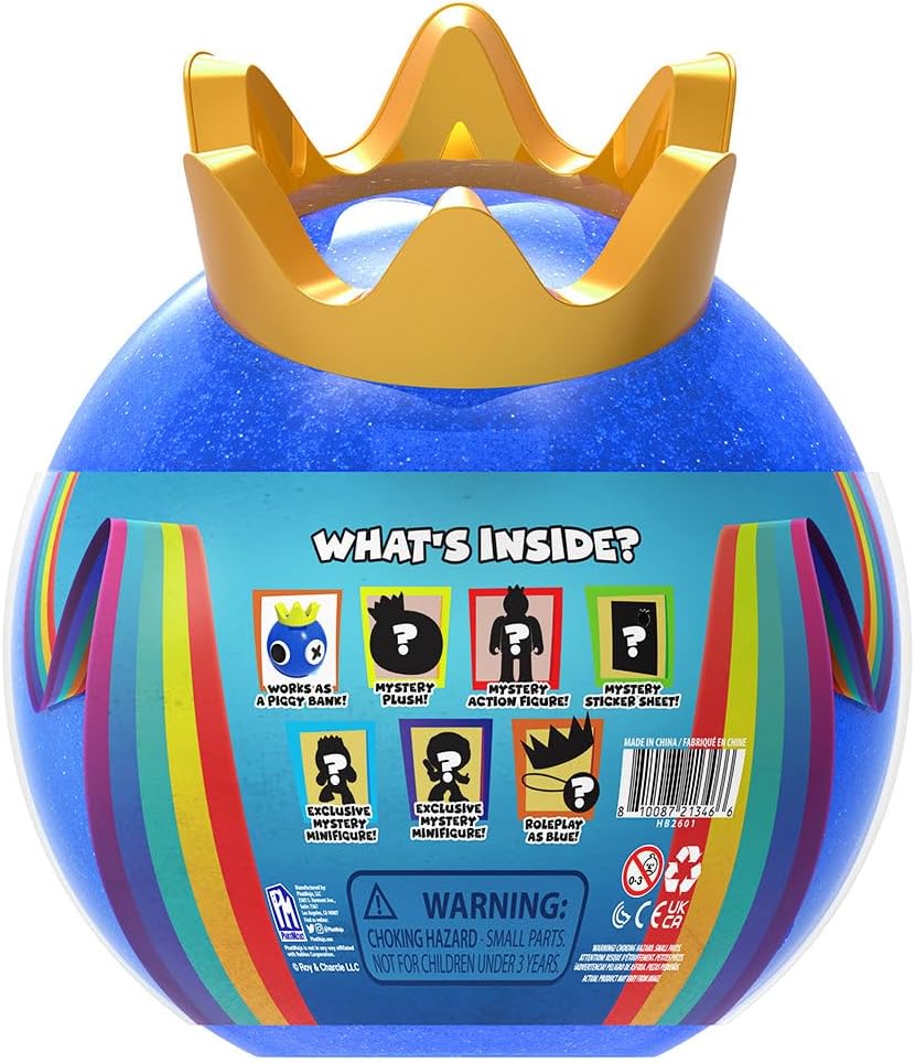 Rainbow Friends - Blue Ultimate Head Bundle (Piggy Bank Case w/ 8 Items, Series 1) [Online Exclusive]