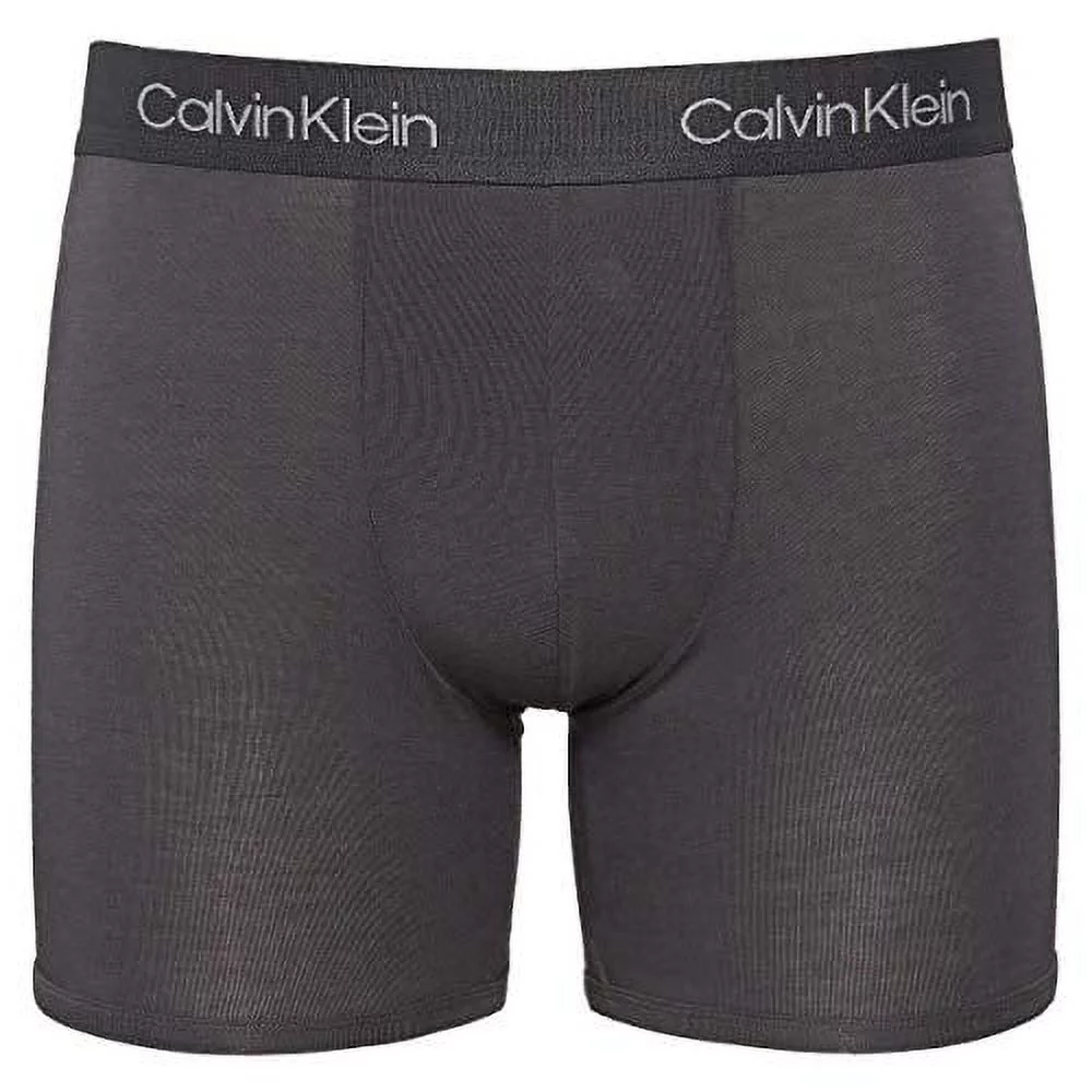 Calvin Klein Mens 3 Pack Body Modal Boxer Briefs (Medium, Black/Grey/Black)