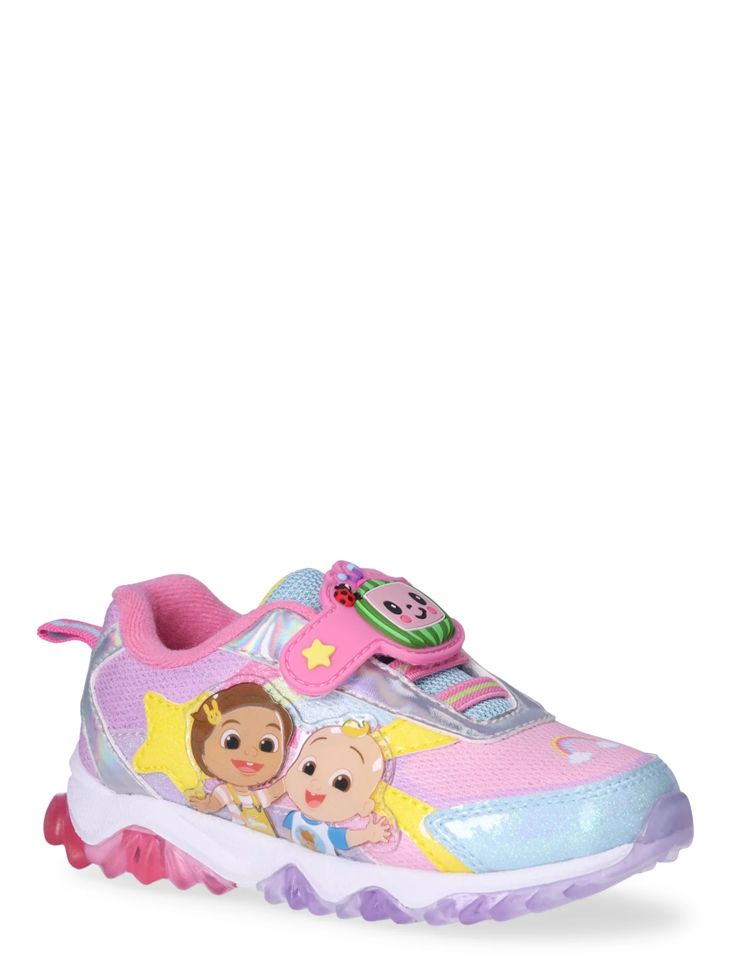 Cocomelon Toddler Girl Light Up Athletic Sneakers, Sizes 4-10