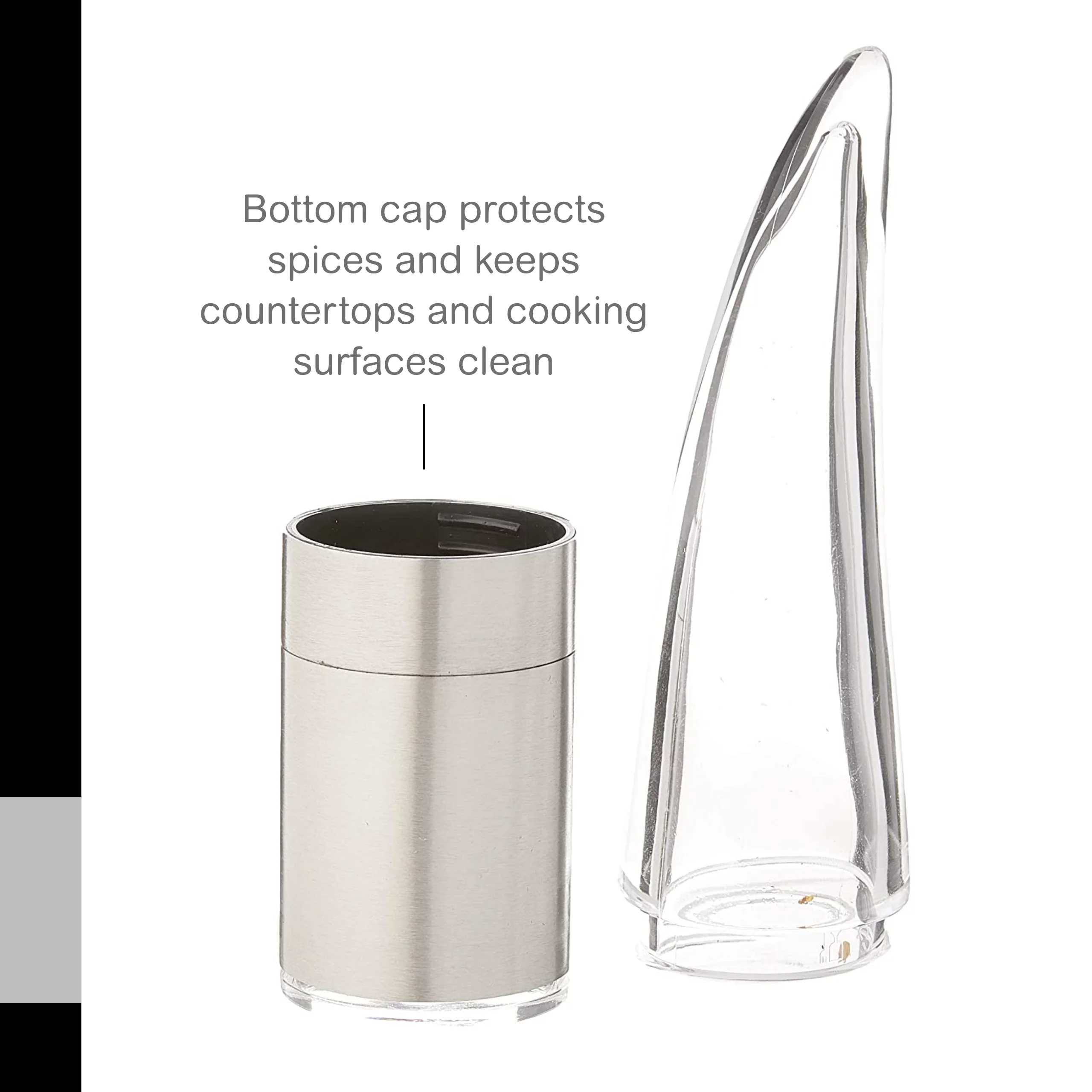 AdHoc Pepe Spice & Chili Pepper Mill, Grinder, & Cutter, 8