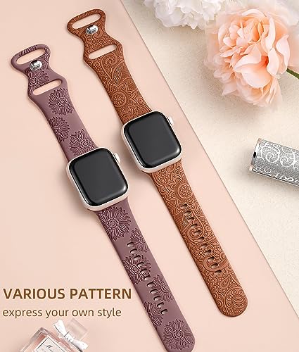 Odbeai Christmas Bands Compatible with Apple Watch Bands for Women 40mm 41mm 38mm 42mm 44mm 45mm 49mm, Cute Holiday Festival Soft Silicone Strap for iWatch Bands All Series 11 10 9-1 SE Ultra 1/2/3