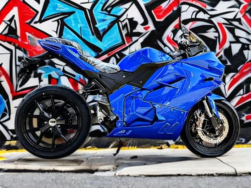 2025 Electric Sport Motorcycle with Automatic Transmission - Electric Power 40hp 72v Li-Ion 150mi Range - Out-Door Wall Charger Included for Off-Road use only