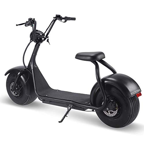 MotoTec Fat Tire 60V 18Ah 2000W Lithium Electric Scooter Black