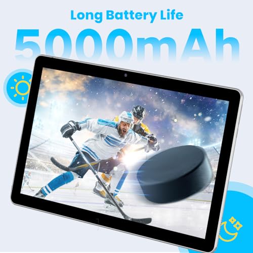 JUNYANG Android 13 Tablet with SIM Card Slot,10.1 Inch Cellular Tablets with Case, 4G LTE Tablet & Phone (Makes Calls), 64GB ROM (1TB Expand), 5MP+8MP Camera BT5.0 GPS 5G WiFi, Parental Control