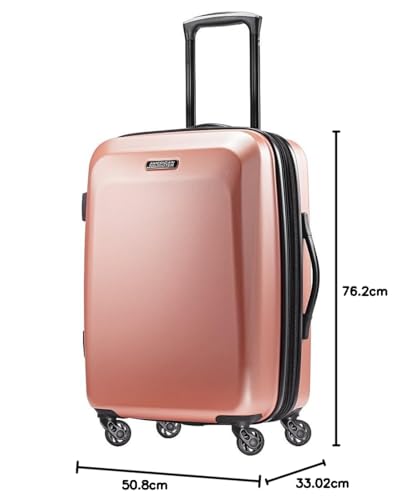 American Tourister Moonlight Hardside Expandable Luggage with Spinner Wheels, Blue Terazzo, 2-Piece Set (20/28)