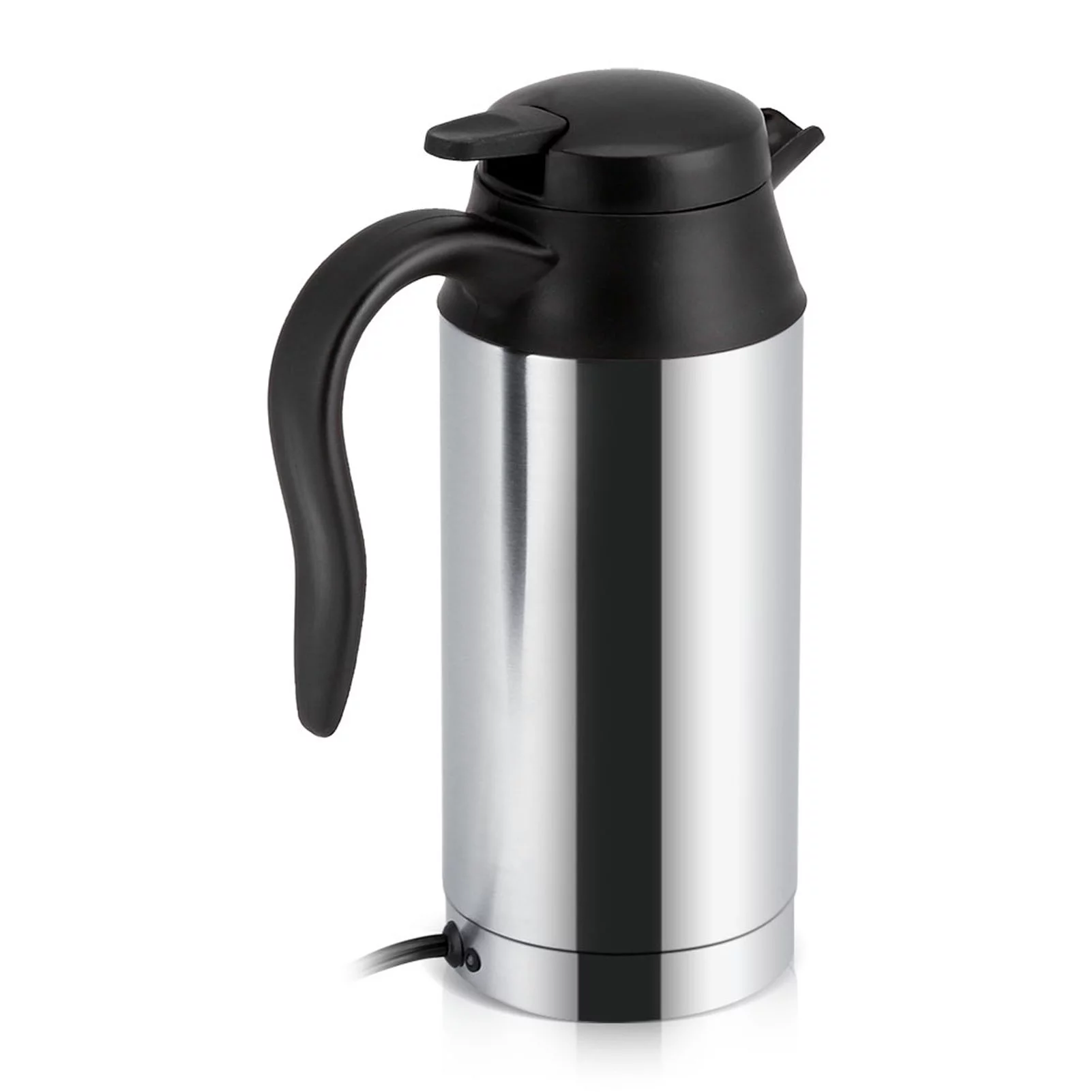 Regun Car Electric Bottle,12V 750ml Stainless Steel Electric Car Kettle Heating Cup Coffee Mug Travel Water Bottle
