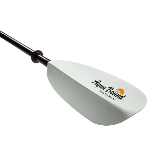 AQUA BOUND Sting Ray Hybrid Kayak Paddle - Carbon Shaft/Composite Blade
