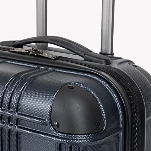 Ben Sherman Nottingham Lightweight Hardside 4-Wheel Spinner Travel Luggage, Charcoal, 28-Inch Checked