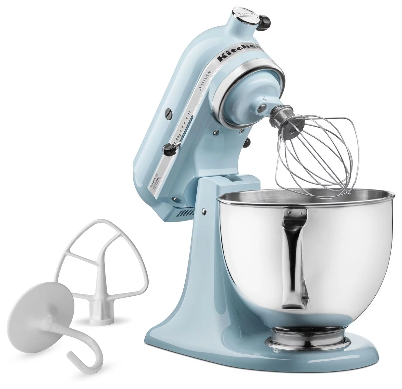 KitchenAid KSM150PSGB Artisan Series 5-Quart Mixer, Glacier Blue