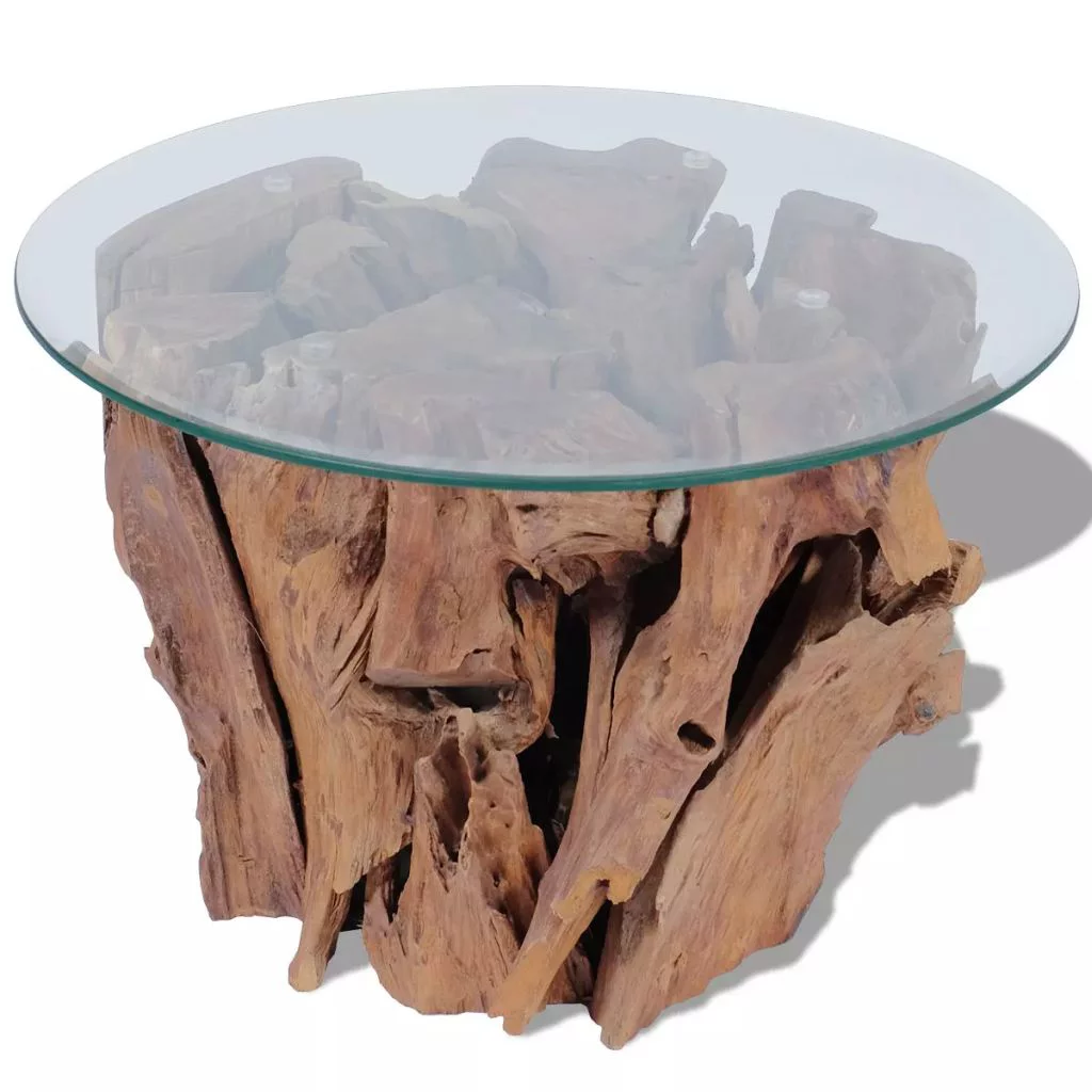 Andoer Coffee Table Solid Teak Driftwood 23.6
